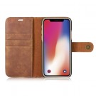 DG.Ming 2-i-1 Lommebok-deksel I Lær iPhone X/XS brun thumbnail