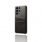 Tech-Flex TPU Deksel med PU-lær plass til kort Galaxy S25 Ultra 5G svart thumbnail