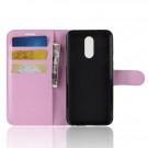 Lommebok deksel for LG Q7/LG Q7 Plus rosa thumbnail