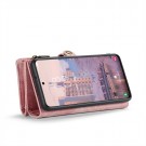 CaseMe 2-i-1 Lommebok deksel Samsung Galaxy S25 5G rosa thumbnail
