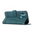 Lommebok deksel Stitching for Motorola Moto E20/E30/E40 grønn thumbnail