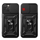 Tech-Flex TPU + PC Deksel med Ring Grep iPhone 15 svart thumbnail