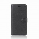 Lommebok deksel for Motorola Moto E4 svart thumbnail