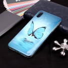 Fashion TPU Deksel iPhone XS Max - blue Butterfly thumbnail