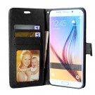 Lommebok deksel for Samsung Galaxy S6 Edge + svart thumbnail