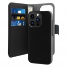 Puro 2-i-1 Magnetisk Lommebok-deksel iPhone 14 Pro Max svart thumbnail