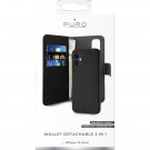 Puro 2-i-1 Magnetisk Lommebok-deksel iPhone 12 Mini svart thumbnail