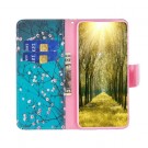 Lommebok deksel for Samsung Galaxy A35 5G - Rosa blomster thumbnail