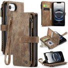CaseMe multifunksjonell Lommebok deksel iPhone 16e brun thumbnail