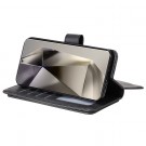 Lommebok-deksel plass til 10 stk kort for Samsung Galaxy S25 Ultra 5G svart thumbnail