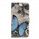 Lommebok deksel til Motorola Moto E5 Play - blue Butterfly thumbnail