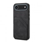 Denior TPU Deksel med PU-lær plass til kort iPhone 17 Air svart thumbnail