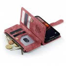 CaseMe retro multifunksjonell Lommebok deksel iPhone 14/13 rød thumbnail