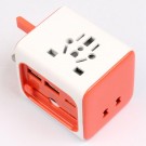 Universal reise Adapter - rød thumbnail
