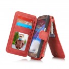 CaseMe 2-i-1 Lommebok deksel Galaxy S7 Edge rød thumbnail