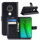 Lommebok deksel for Motorola Moto G7 Plus/Moto G7 svart thumbnail