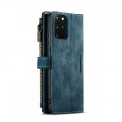 CaseMe retro multifunksjonell Lommebok deksel Samsung Galaxy S20+ plus 5G blå thumbnail