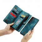 CaseMe 2-i-1 Lommebok deksel Samsung Galaxy S25+ plus 5G blå thumbnail