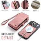 CaseMe 2-i-1 Lommebok deksel iPhone 18 Pro rosa thumbnail