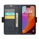 CaseMe Lommebok deksel for iPhone 16 Pro Max Svart thumbnail