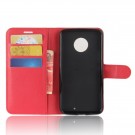 Lommebok deksel for Motorola Moto X4 rød thumbnail
