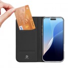 Dux Ducis Skin Pro Series Flip deksel iPhone 16 Pro svart thumbnail