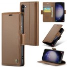 CaseMe Lommebok deksel for Samsung Galaxy S24+ plus 5G brun thumbnail