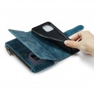 CaseMe retro multifunksjonell Lommebok deksel iPhone 11 Pro blå thumbnail