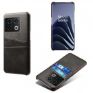 Tech-Flex TPU Deksel med PU-lær plass til kort OnePlus 10 Pro 5G svart thumbnail