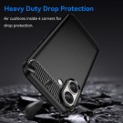 Tech-Flex TPU Deksel Carbon iPhone 16 svart thumbnail