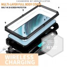 R-JUST Hybrid-deksel 360° beskyttelse Samsung Galaxy S25+ Plus 5G - Svart thumbnail