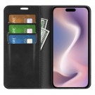 Lommebok deksel retro for iPhone 16 Pro svart thumbnail