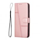 Lommebok deksel Stitching for Sony Xperia 10 VI Roségull thumbnail