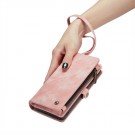 CaseMe 2-i-1 Lommebok deksel Samsung Galaxy S25 5G rosa thumbnail