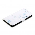 Lommebok deksel for Samsung Galaxy S21 5G hvit marmor thumbnail