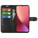 Lommebok deksel for Xiaomi 12 Lite svart thumbnail