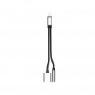 Lade adapterkabel 8 Pin Lightning Port / 3.5mm iPhone sølv thumbnail