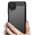 Tech-Flex TPU Deksel Carbon for Samsung Galaxy A12 svart thumbnail