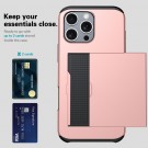 Hybrid TPU + PC Deksel plass til kort iPhone 16e Roségull thumbnail