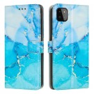 Lommebok deksel for Samsung Galaxy A22 5G blå marmor thumbnail
