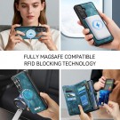 CaseMe 2-i-1 Lommebok deksel Samsung Galaxy S26 5G blå thumbnail