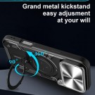 Tech-Flex Hybrid TPU Deksel med Ring Kickstand iPhone 17 Pro Max svart thumbnail
