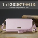 Caseme Crossbody telefonveske - Rosa thumbnail