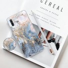 Fashion TPU Deksel med holder Galaxy A50 - Blå Marmor thumbnail