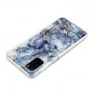 Fashion TPU Deksel Samsung Galaxy S20+ plus - Blå Marmor thumbnail