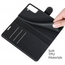 Lommebok deksel for Samsung Galaxy S21 FE 5G svart thumbnail