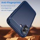 Tech-Flex TPU Deksel karbonfiber for iPhone 17 blå thumbnail
