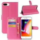 Lommebok deksel for iPhone 7 Plus/8 Plus rosa thumbnail