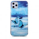 Fashion TPU Deksel iPhone 11 Pro Max - Blue Butterfly thumbnail