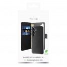 Puro 2-i-1 Magnetisk Lommebok-deksel Samsung Galaxy S24 5G Svart thumbnail